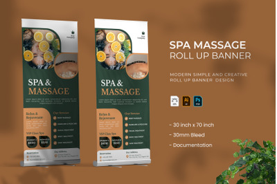 Spa Massage - Roll Up Banner