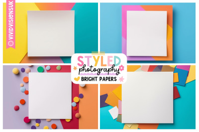 Bright Themed Styled Stock Photography - Fun and Crafty Mockup Images