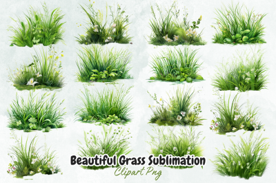 Beautiful Grass Sublimation Clipart