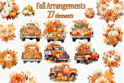 Fall clipart Pumpkins Arrangements clipart Thanksgiving Png