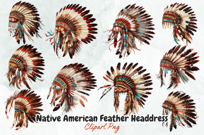Native American Feather Headdress