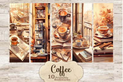 Coffee Bookmarks Printable | Collage Sheet