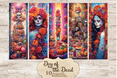 Day of the Dead Bookmarks Printable | Dia De Muertos