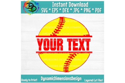 Sports Ball SVG,Baseball SVG,Softball SVG,Cameo Cut File,Cricut Cut Fi