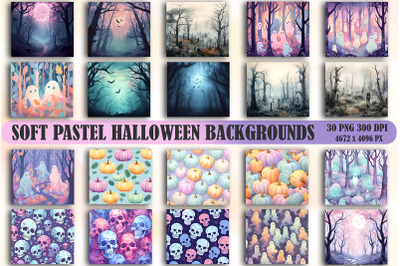 Soft Pastel Halloween Backgrounds