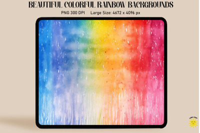 Rainbow Watercolor Backgrounds