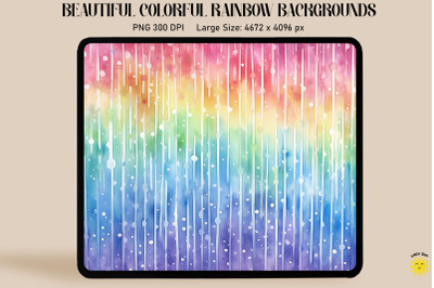 Rainbow Watercolor Backgrounds