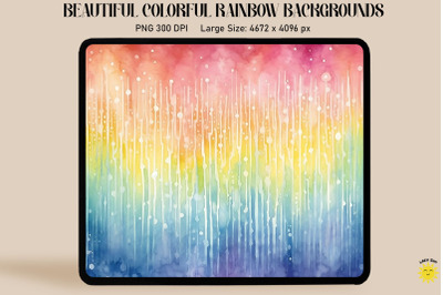 Rainbow Watercolor Backgrounds