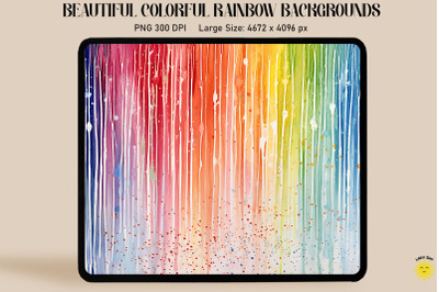 Rainbow Watercolor Backgrounds