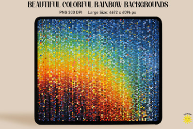 Beautiful Rainbow Color Art Backgrounds