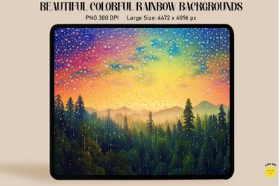 Beautiful Rainbow Color Art Backgrounds