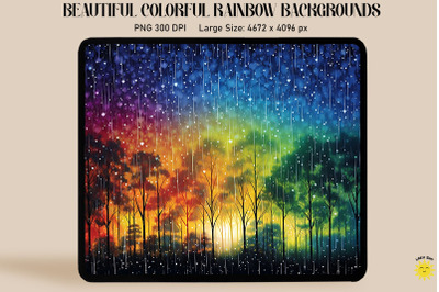 Beautiful Rainbow Color Art Backgrounds