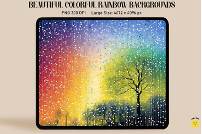 Beautiful Rainbow Color Art Backgrounds