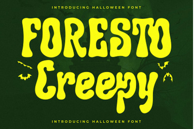 Foresto Creepy Typeface
