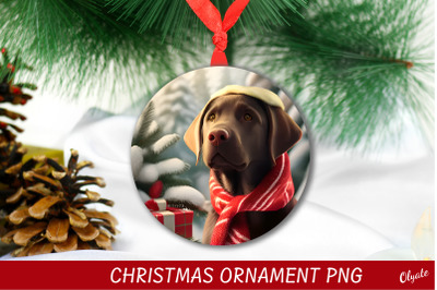 Dog Ornament Sublimation. 3D Dog Christmas Sign