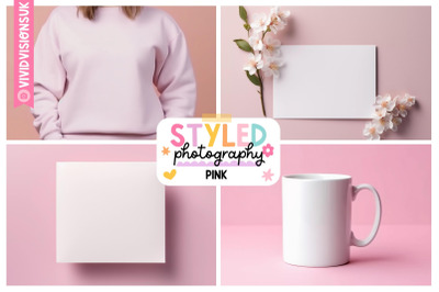 Pink Mockup Design | Blank White Mug | Pink Sweater Mockup