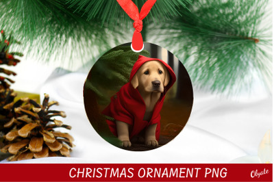 Dog Christmas Ornament. 3D Dog Sublimation. Doc PNG