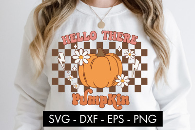 Hello There Pumpkin SVG Cut File PNG