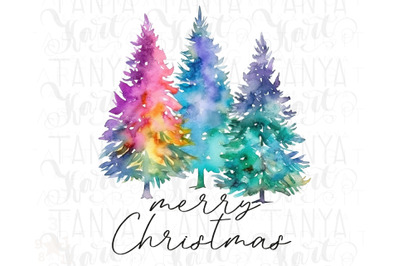 Merry Christmas Png, Colorful Winter Designs