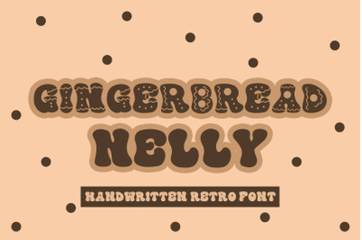 Gingerbread Nelly - A Christmas Retro Font