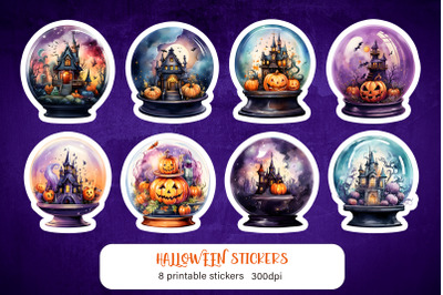 Halloween magic balls stickers Halloween sticker PNG