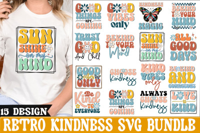 Retro Kindness SVG Bundle