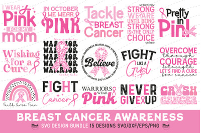 Breast Cancer SVG Bundle