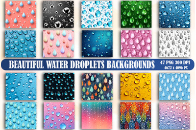 Beautiful Water Droplets Backgrounds