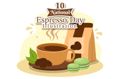 10 National Espresso Day Illustration