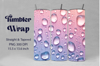 Pretty Water Drops On Pastel Background