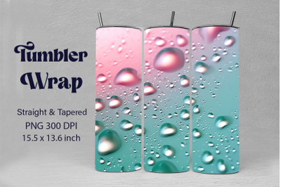 Pretty Water Drops On Pastel Background