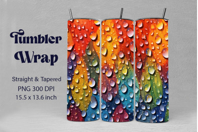 Raindrops In Oil Painting Backgrounds