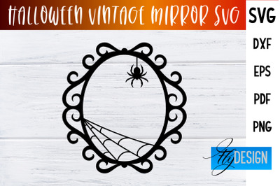 Halloween Vintage Mirror SVG | Halloween Design