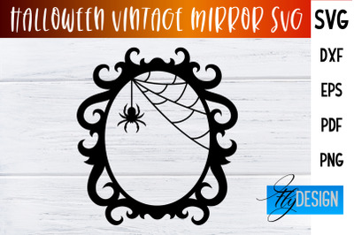 Halloween Vintage Mirror SVG | Halloween Design