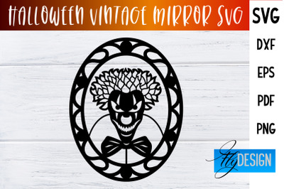 Halloween Vintage Mirror SVG | Halloween Design