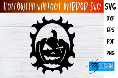 Halloween Vintage Mirror SVG | Halloween Design