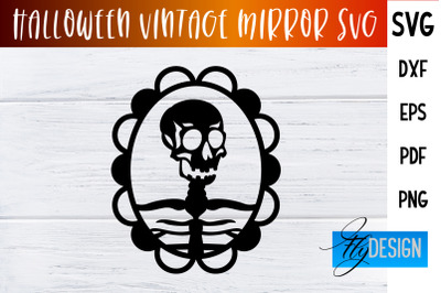 Halloween Vintage Mirror SVG | Halloween Design