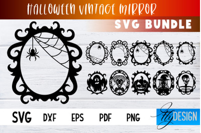 Halloween Vintage Mirror SVG | Halloween Design