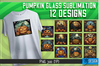 Pumpkin Glass Sublimation | T-Shirt Design