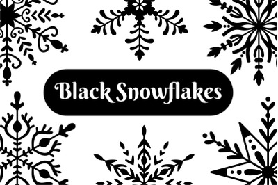 Black Snowflakes