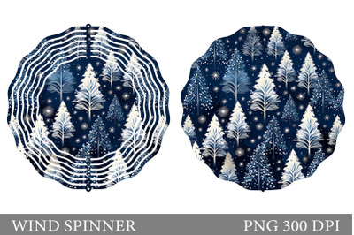 Winter Christmas Tree Wind Spinner Sublimation