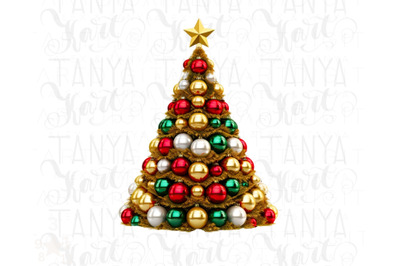 Christmas Tree Ball PNG Sublimation Prints