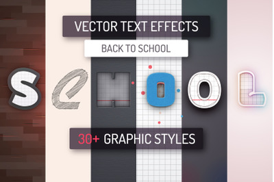 30 Back To School Vector Text Effects