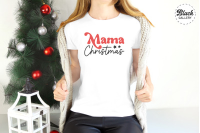 Retro Mama Christmas SVG