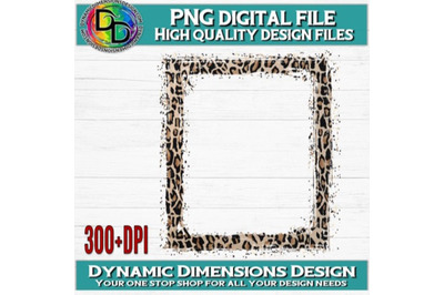 Leopard Square Frame PNG, Bundle, Leopard Bundle, Sublimation Designs,