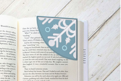 ITH Snowflake Corner Bookmark | Applique Embroidery