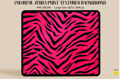 Zebra Skin In Pink Backgrounds