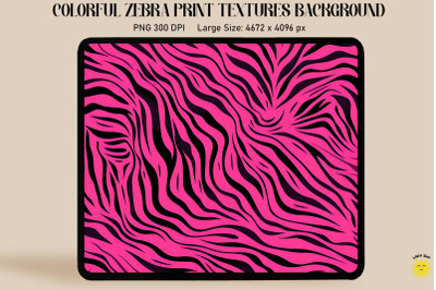 Zebra Skin In Pink Backgrounds