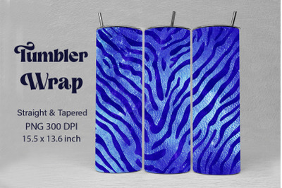 Glitter Indigo Zebra Print Backgrounds