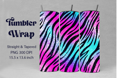 Colorful Glitter Zebra Print Backgrounds